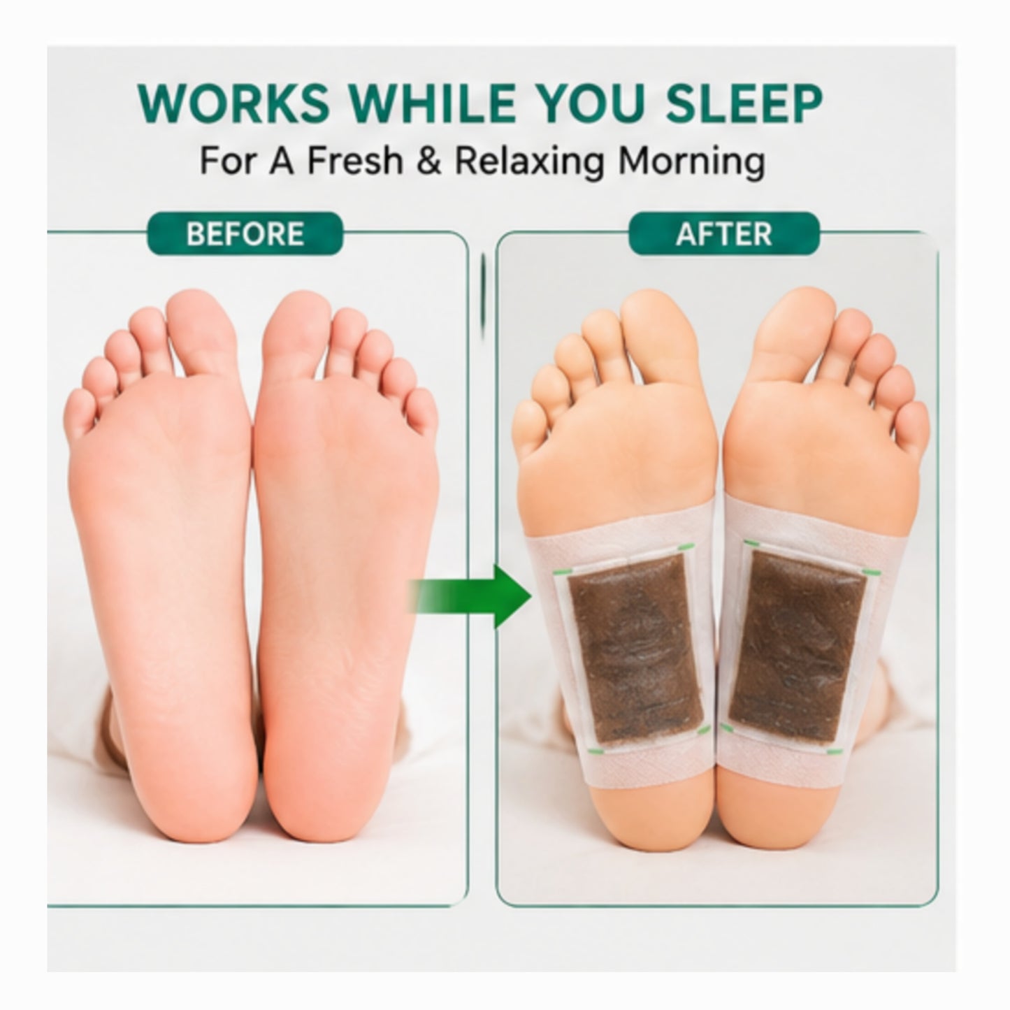 DETOX FOOT PAD โ Natural Foot Care & Relaxation Pads | Overnight Foot Care