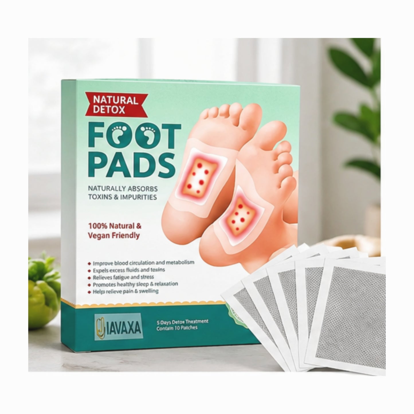 DETOX FOOT PAD – Natural Foot Care & Relaxation Pads | Overnight Foot Care