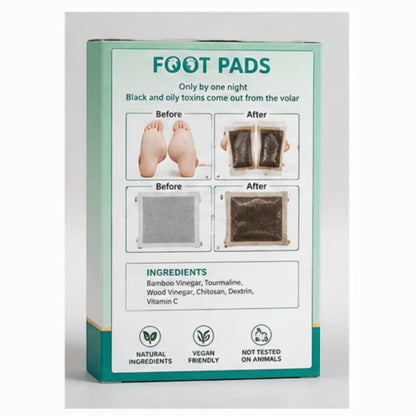 DETOX FOOT PAD – Natural Foot Care & Relaxation Pads | Overnight Foot Care