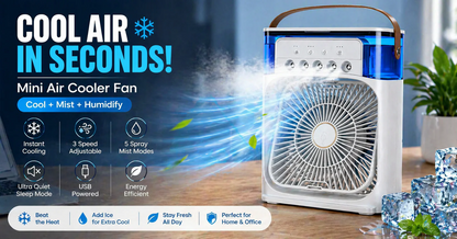 Cool Air, Clean Living | 2-in-1 Purifier & Fan | Breathe Easy Anywhere