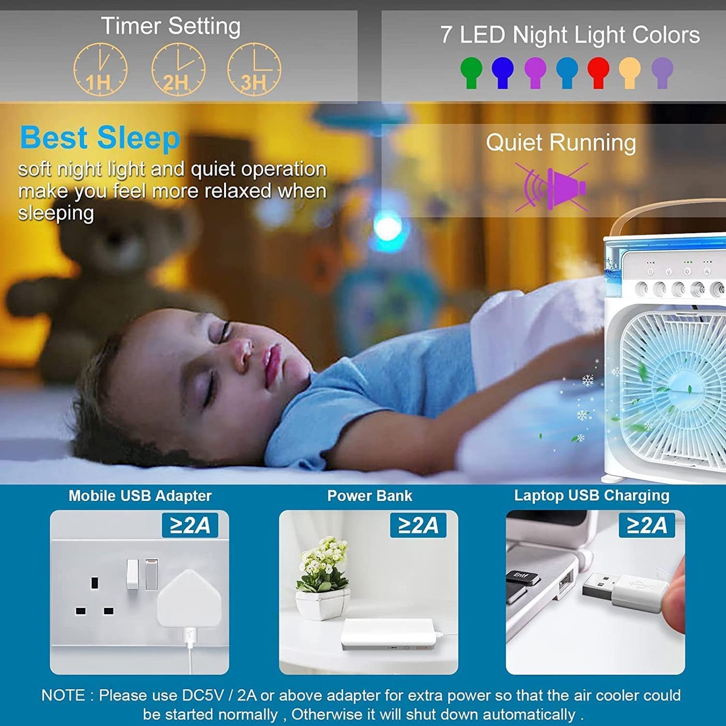 Cool Air, Clean Living | 2-in-1 Purifier & Fan | Breathe Easy Anywhere